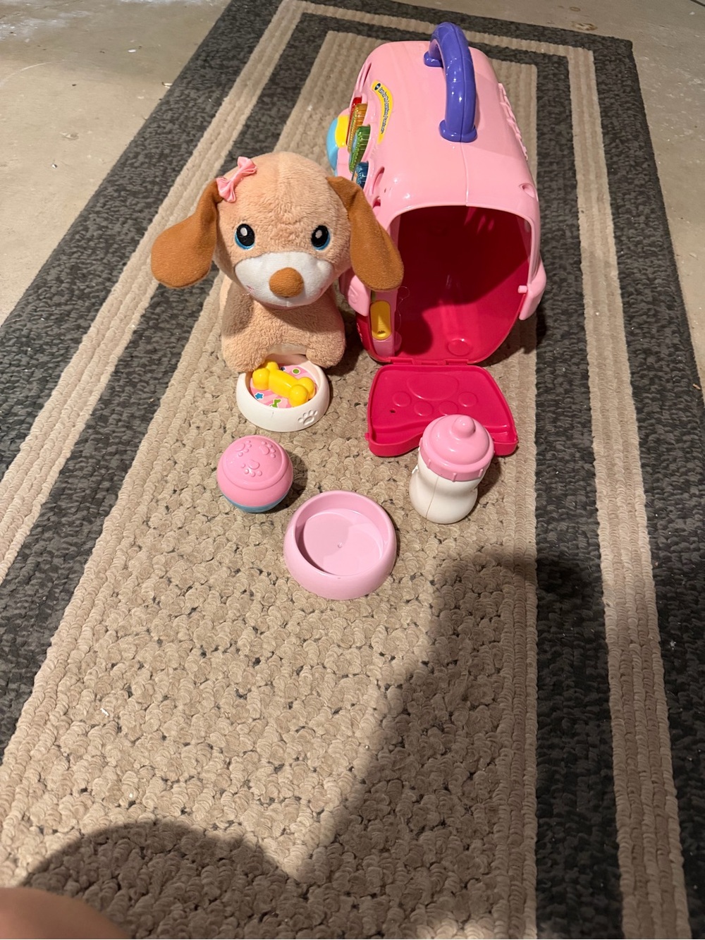 VTech Care for Me Learning Carrier, a pink electronic toy set